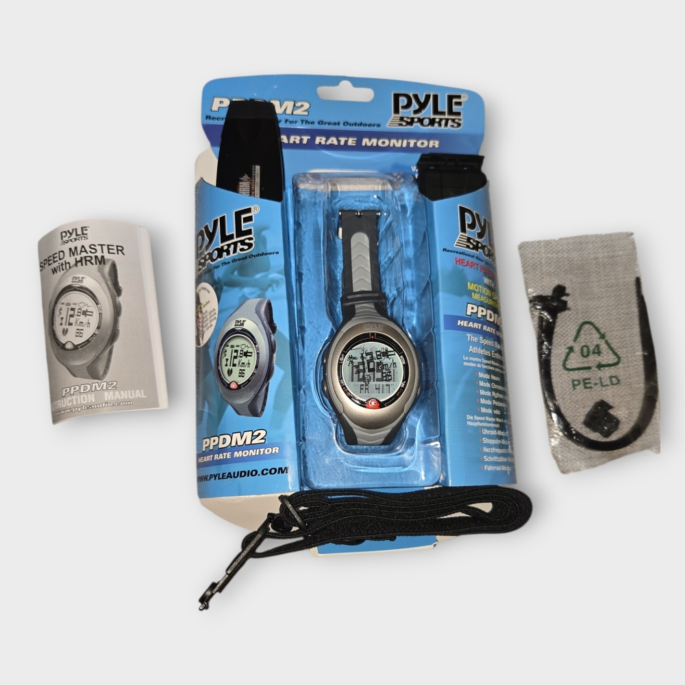 Pyle Digital Biking/Running Watch, Heart Rate Monitor,Stopwatch, Water Resistant